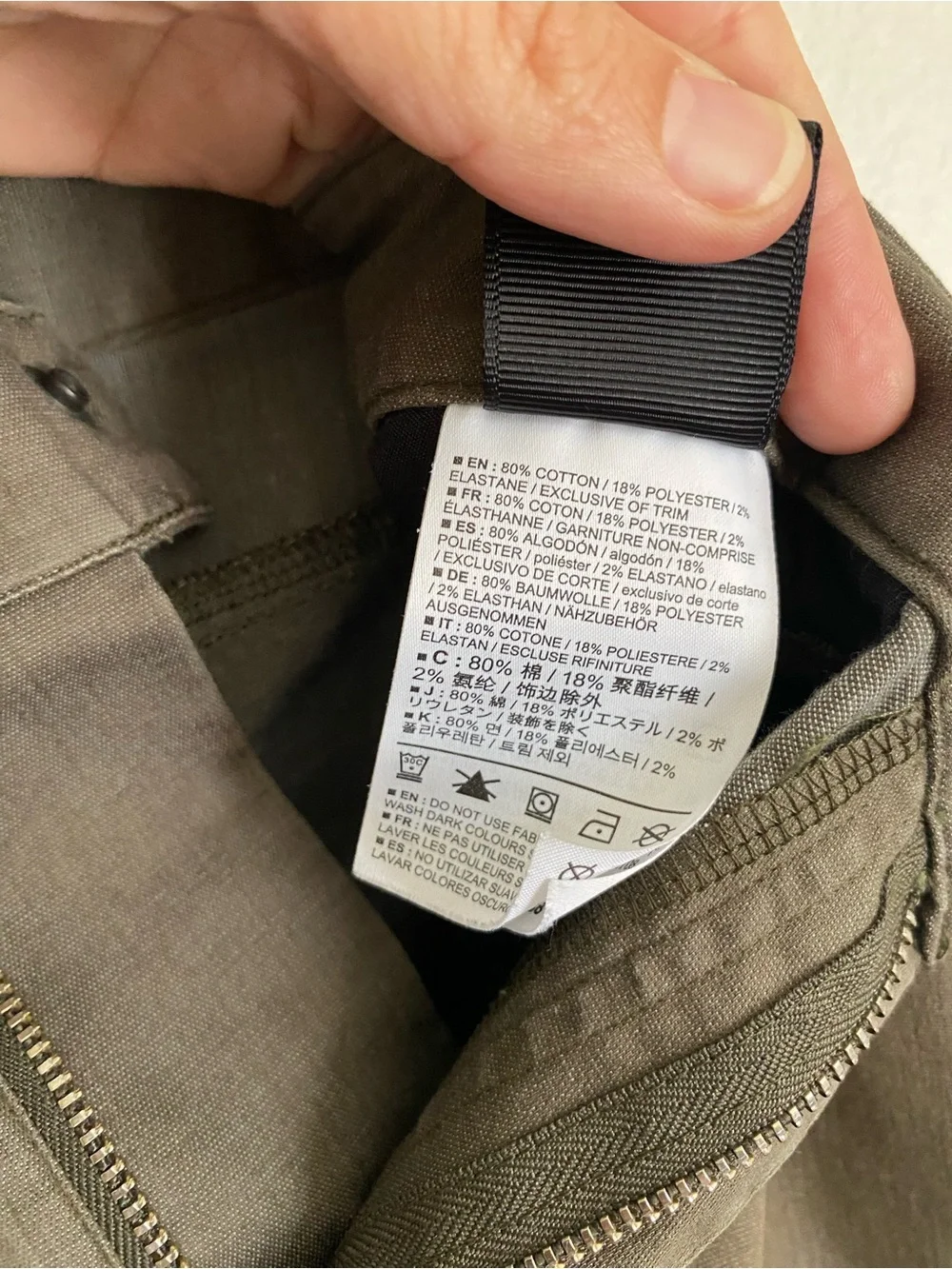 Arc'teryx A2B Commuter Pants Cotton Blend Khaki Olive Green Men's 32 Waist